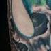 Green Flames and Skulls Tattoo Design Thumbnail